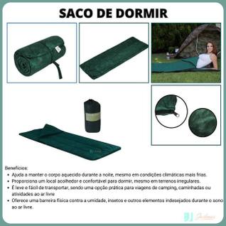 Saco de Dormir FA Maringá  Solteiro - Ideal para Pesca - Acampamento - Ajuda a manter o Co