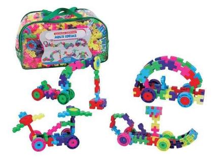 Sacola de Blocos de Montar Multi Ideias 1000 Peças