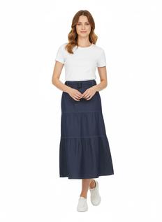 Saia Jeans Longa Três Marias