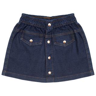 Saia Juvenil Look Jeans Moletom Jeans