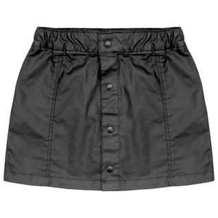 Saia Juvenil Look Jeans Resina Preto