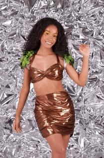 Saia Metalizado Fantastique Bronze