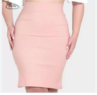 Saia Midi Feminina Lápis Plus Size Extra Grande Social Outono Inverno