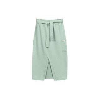 Saia Midi Moletinho Eco Linho Marialicia Ref. 183829