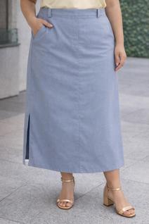 Saia midi plus size