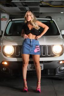 Saia mini com estampa