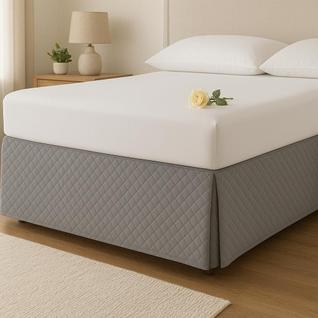 Saia Para Cama Box Casal King Size Matelada Microfibra ultrassonico sem elastico