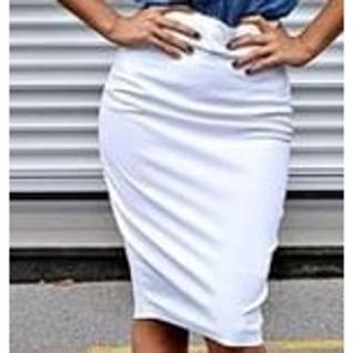 Saia plus size evangélica midi bengaline lapis moda feminina executiva social secretária