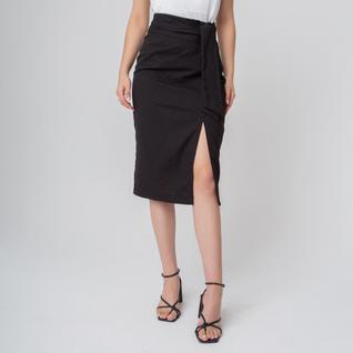 Saia susie midi com laço feminina