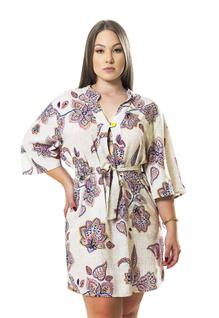 Saída de Praia Floral Kaftan Veneza