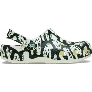 Sandália Crocs Classic Glow Dino Clog T Glow Green