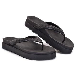 Sandália Feminina com Strass Plataforma  Estilo Glam e Conforto