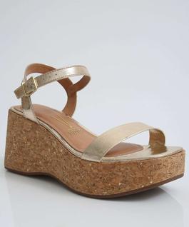 Sandália Feminina Plataforma Metalizada Vizzano-11228