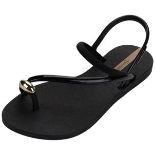 Sandália Feminina Rasteira Pedraria Chic Glam Ring Ipanema