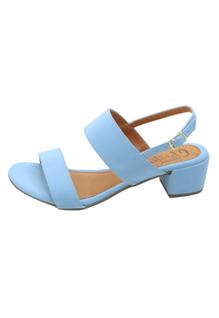 Sandalia Feminina Salto Baixo Lançamento Primavera Verão 41.007