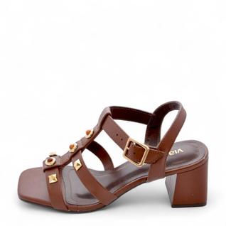Sandália Feminina Via Marte Salto Medio REF: 171-035-01 NAPA CASUAL