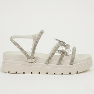 Sandália Infantil Feminina Tratorada Borboleta Salto Plataforma Macia