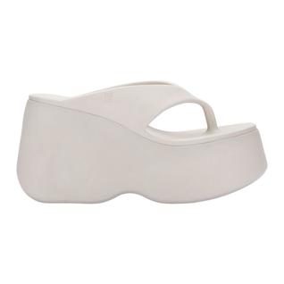 Sandália Melissa Free Thong Wedge Bege Claro