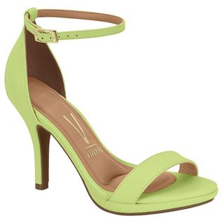 Sandália sapato feminino meia pata salto alto fino Vizzano 6210.655