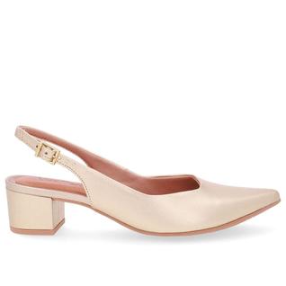 Sandalia slingback usaflex em couro ref ud24004 feminino