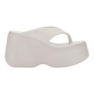 Sandália Tamanco Melissa Free Thong Wedge Feminino Bege