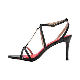 Sandálias Femininas De Salto Alto Com Tiras E Ponta Quadrada, Com Cadarço, Para Baile De F