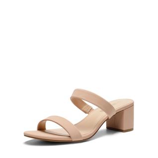 Sandálias femininas DREAM PAIRS com duas alças, bico aberto e salto alto