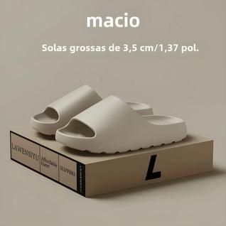 Sandálias Masculinas de Verão com Sola Grossa Antiderrapante de Coco