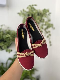 Sapatilha Feminina com laço Sandalia moleca sapatilha
