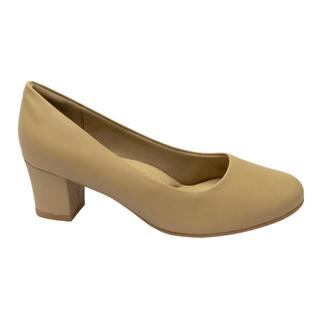 Sapato Piccadilly Social Salto Bloco Médio Napa Super Confortável Feminina 110072 (65175)