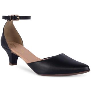 Sapato scarpin salome feminino salto baixo bico fino r2.28