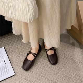 Sapatos Elegantes Retro Mary Jane Para Mulheres, Confortáveis E Macios, Sapatilhas De Ball