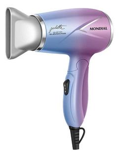 Secador De Cabelo Travel Mondial Sct ju03 Qu4tro Elementos By Juliette Cor Azul e rosa 110