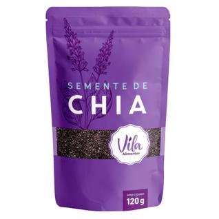Semente de Chia Natural 120g para Uso Culinario em Bebidas, Frutas, Receitas Diversas Sem 