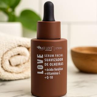 Sérum Facial Suavizador de Olheiras  Ácido Ferúlico Vitamina C Q10  Ilumina, Revitaliza e 