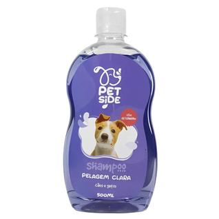 Shampoo 500ml Pelos Claros Cães e Gatos  Realça Brilho e Cuida da Pelagem
