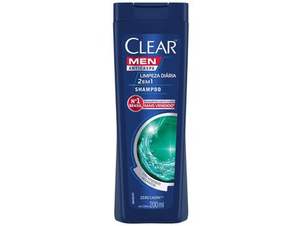 Shampoo Anticaspa Clear Limpeza Diaria, Men, 200ml
