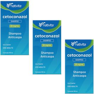 Shampoo Cetoconazol Anticaspa 20mg/ml 100ml - Nativita