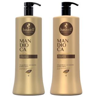 Shampoo + Condicionador 1L Mandioca Haskell Auxilia Crescer