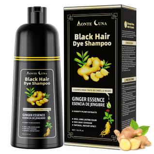 Shampoo de tintura de cabelo IIIMEIDU preto 3 em 1 semi permanente 500mL