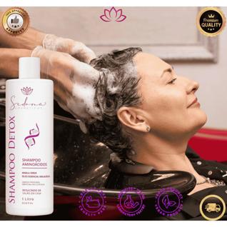 Shampoo Detox Anti-Resíduos 1litro Antioxidante Purificante profissional seu Cabelos Pre A
