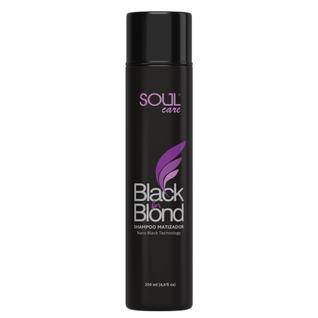 Shampoo Matizador Profissional Black Blond Para Cabelo Loiro e Grisalho Desamarelador Soul