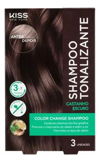 Shampoo Tonalizante Color Change Kiss New York Cobre Brancos