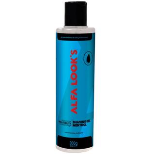 Shaving Gel De Barbear Com Mentol Alfa Looks 300G