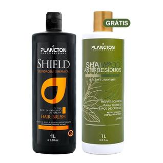 Shield Gloss Defrizante 1L + Shampoo Antirresíduo 1L