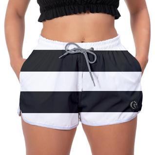 Short Feminino Tactel Elástico Conforto Soltinho Saída Praia Academia Casual