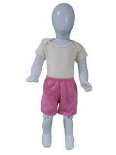 Short infantil bebê feminino liso