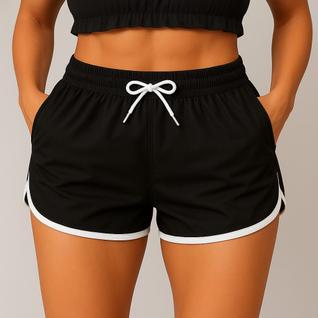 Short Moda Praia Feminino Tactel Fitness Moda Verão Elástico
