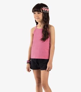 Shorts Básico Infantil Feminino Rovi Kids Preto