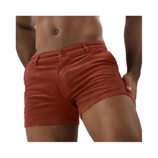 Shorts Esportivos Masculinos Vintage De Veludo Cotelê, Tendência De Verão, Cor Sólida, Aju